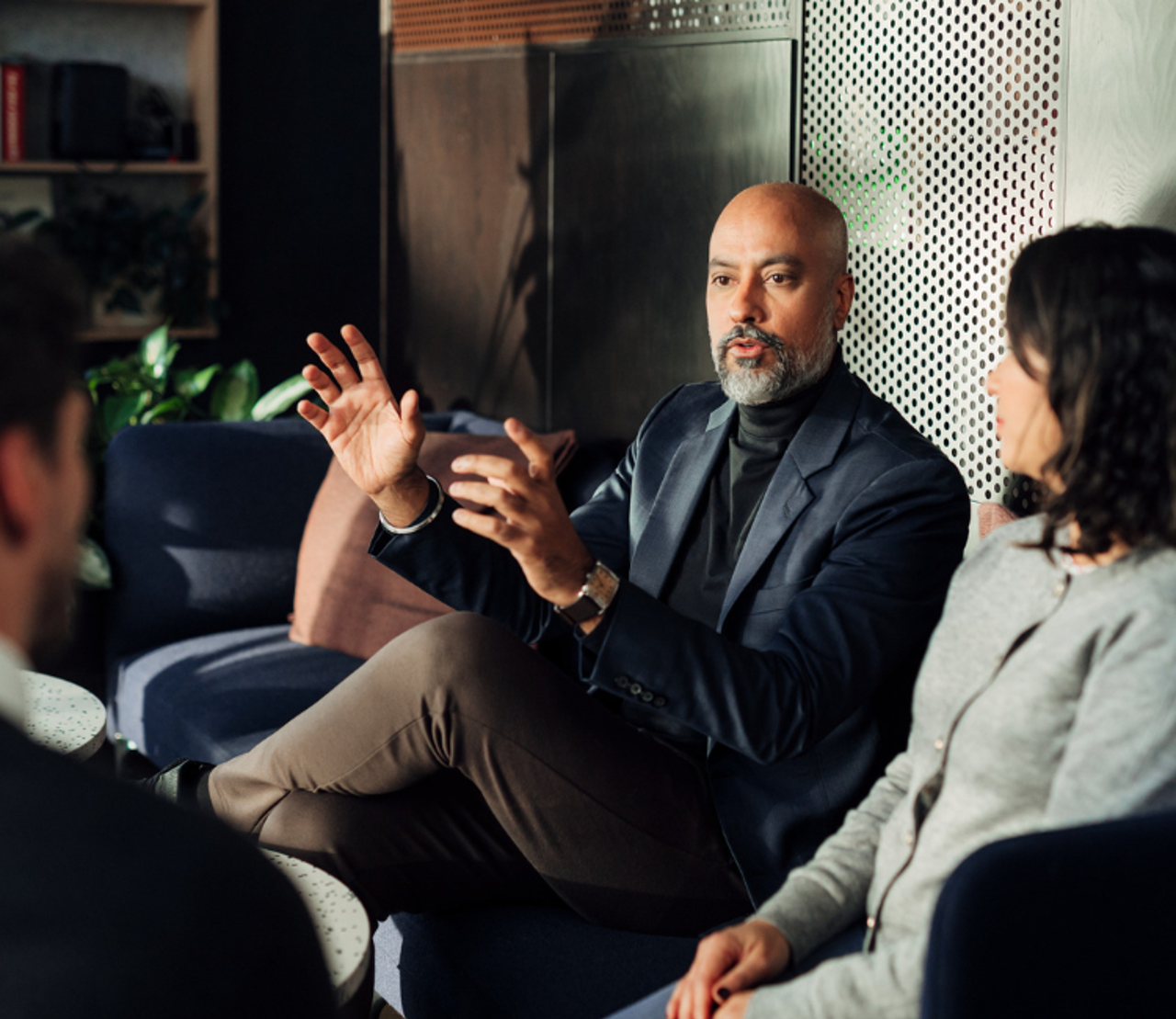 office workers in discussion