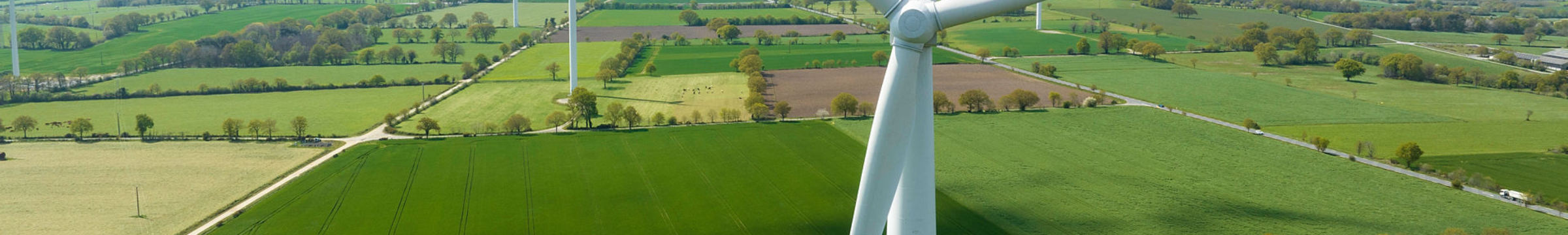 Farma wiatrowa na polu