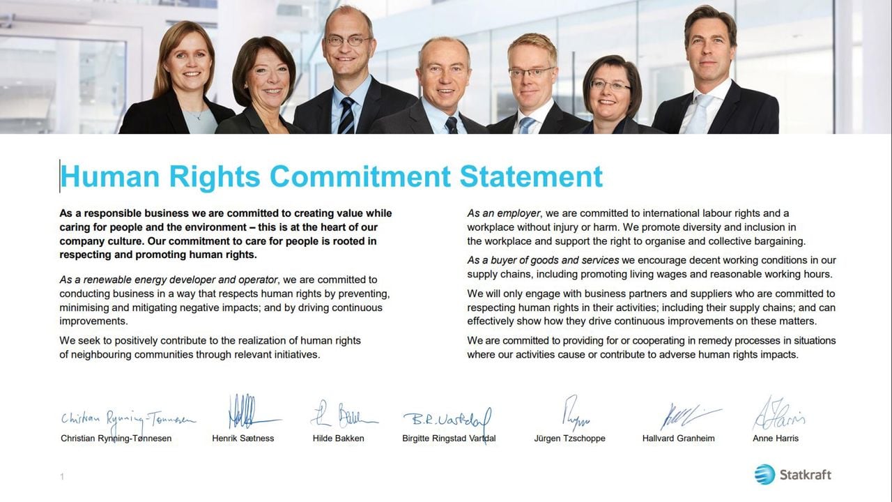 Human Rights Commitment Statement